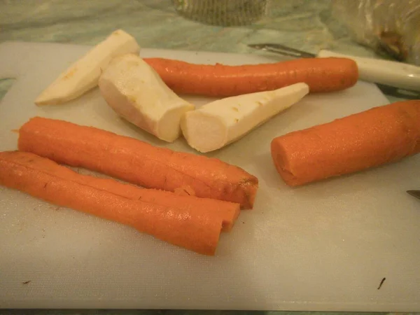 Vaření Domácí Zeleninové Polévky Inkoust — Stock fotografie