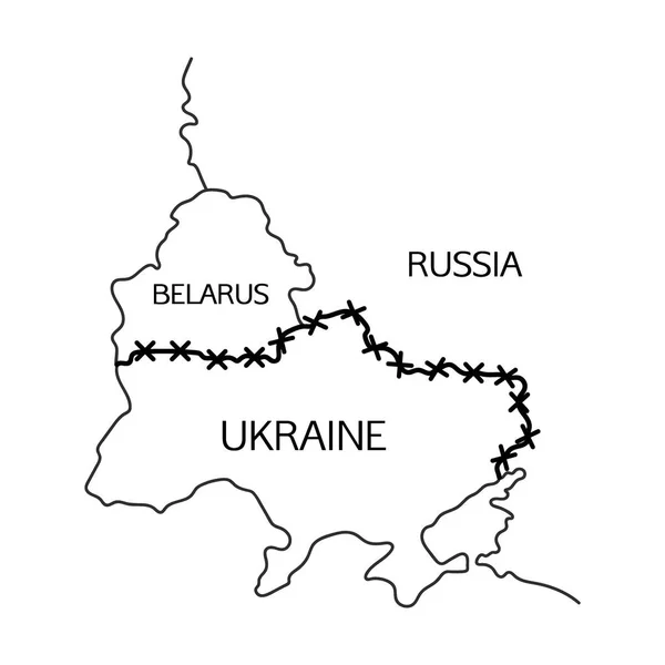 Російська і Білоруська ізоляція — стоковий вектор