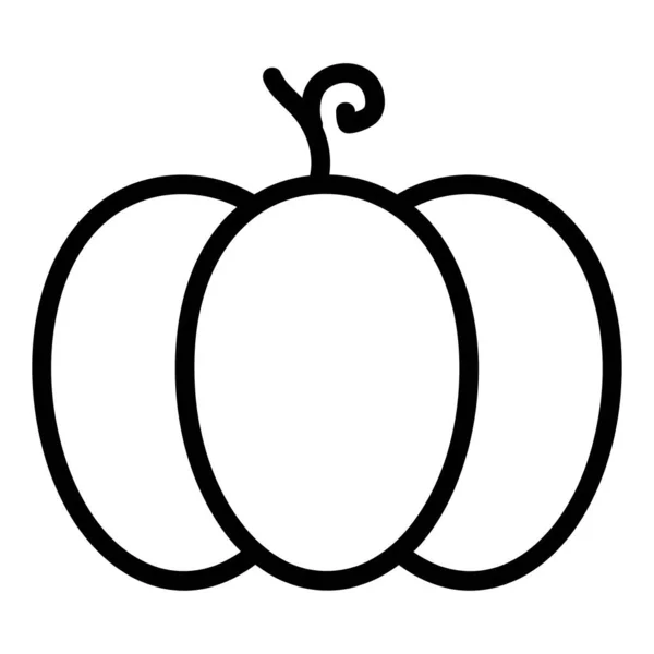Der Pumpkin Vector Isoliert Auf Weißem Hintergrund — Stockvektor