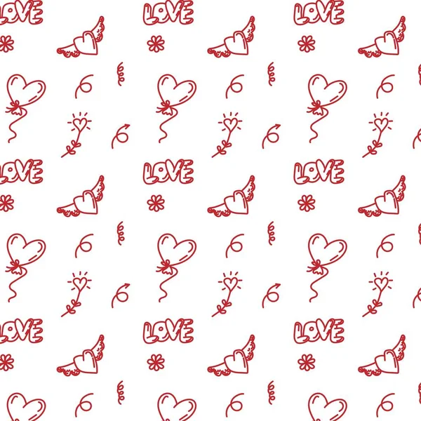 Pattern Valentine Day — стоковый вектор