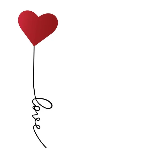 Coeur Symbole Abstrait Amour — Image vectorielle