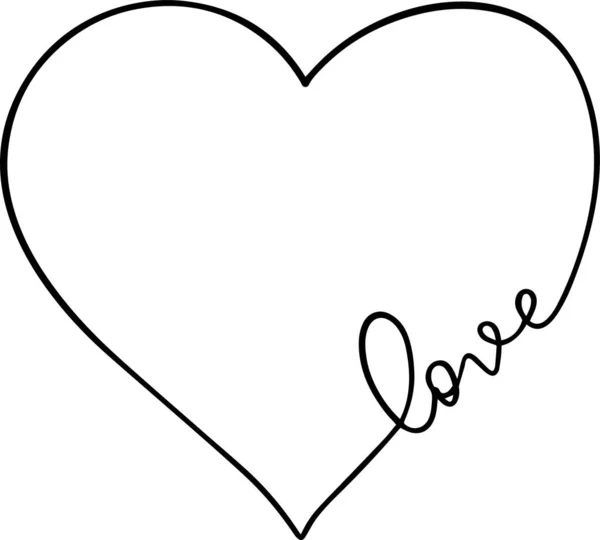 Serce Abstrakcyjny Symbol Miłości — Wektor stockowy