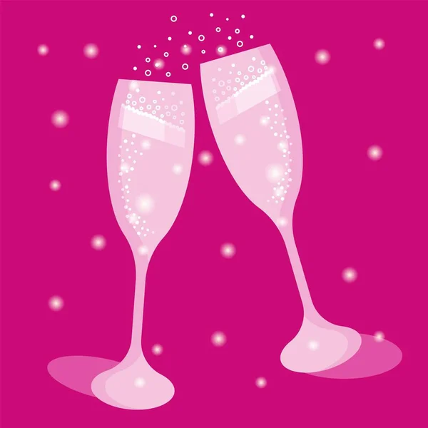 İki kadeh şampanya.