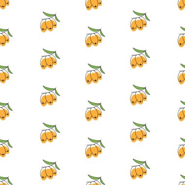 Deniz dikensiz desen, vektör illüstrasyonu.