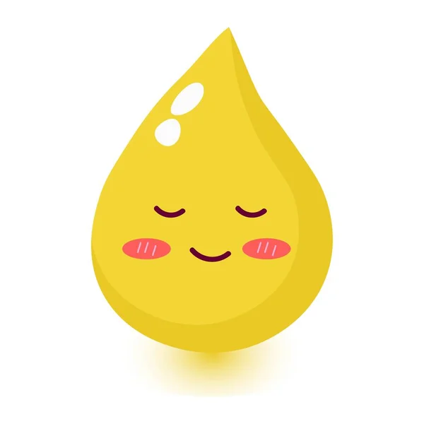 Cute Happy Smiling Urine Drop — Stock Vector