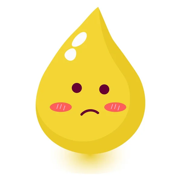 Mignon Heureux Sourire Goutte Urine — Image vectorielle