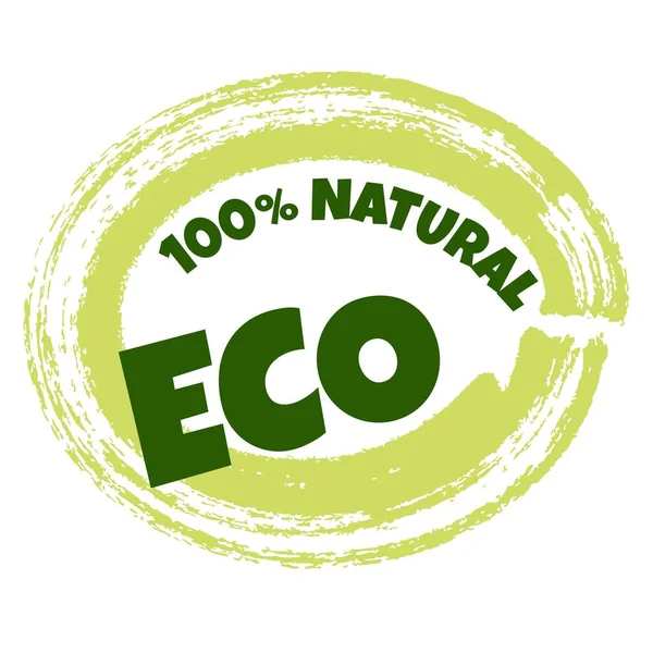 Eco Products Sticker Label Badge Logo — Vetor de Stock