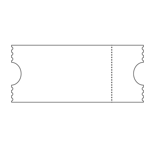 Ticket Line Art Vector — стоковый вектор
