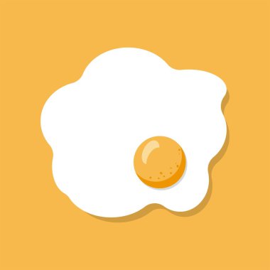 Sarı arka planda izole edilmiş yumurta.