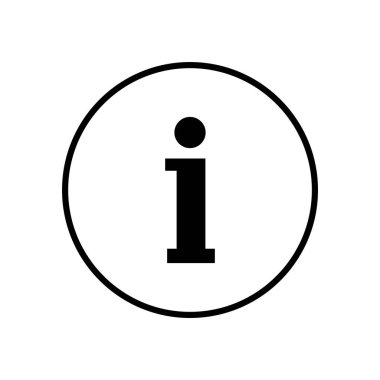 Bilgi işareti simgesi, vektör