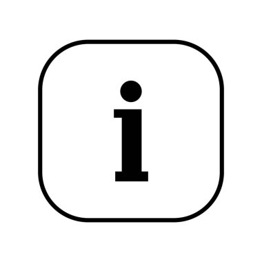 Bilgi işareti simgesi, vektör