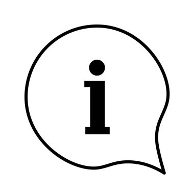 Bilgi işareti simgesi, vektör