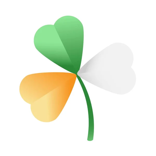 Шемрок Цветах Ирландского Флага — стоковый вектор