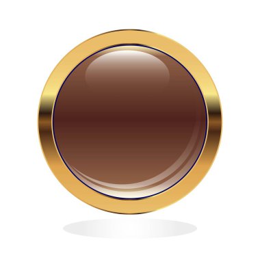 Metnin için alanı olan altın vektör tasarım ögesi