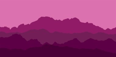 dağ manzarasının panoramik görüntüsü