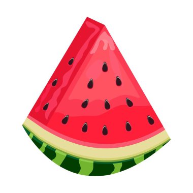  Beyaz arkaplanda karpuz dilimi