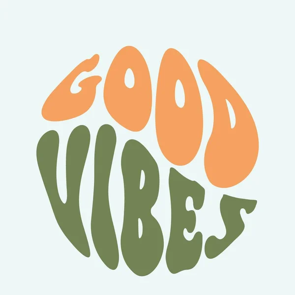 Handgeschriebene Schrift Good Vibes — Stockvektor