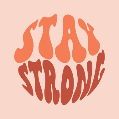 Çember şeklinde elle yazılmış güçlü bir cümle