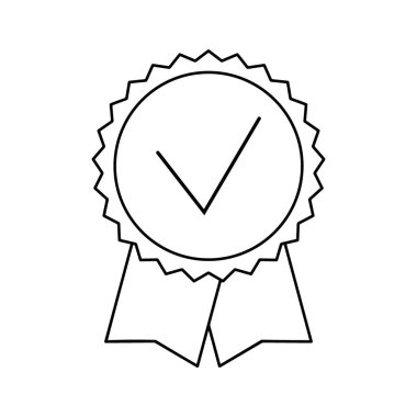 Rosette Damga Simgesi Vektörü