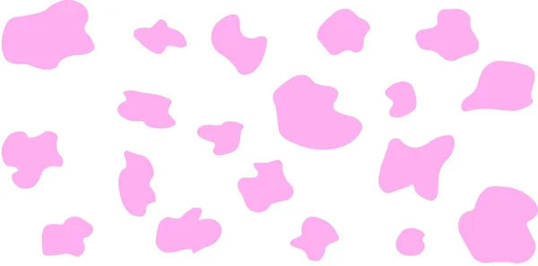 Pink Cow Seamless Pattern — Stockvektor