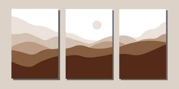 Landscape Brown Palette — Image vectorielle