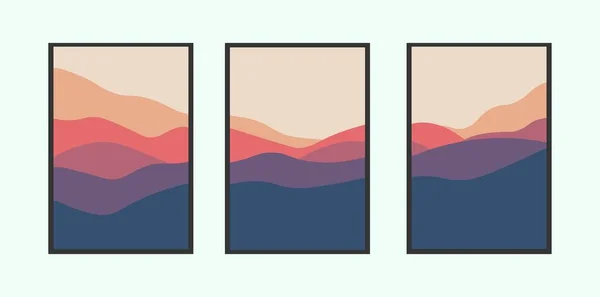 Abstract Mountains Stylish Background — Stockvektor