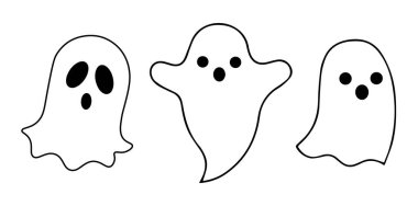 Cadılar Bayramı Hayalet Silueti Seti