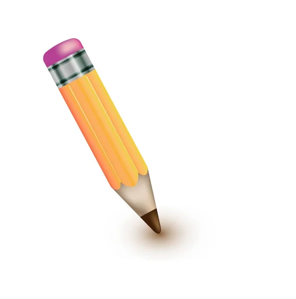 Thick Pencil Eraser — Stock Vector