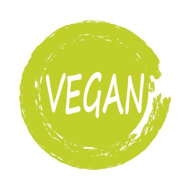 Yeşil vegan diyet etiketi