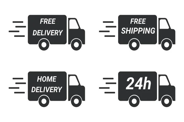 Set Delivery Icons — Stock Vector