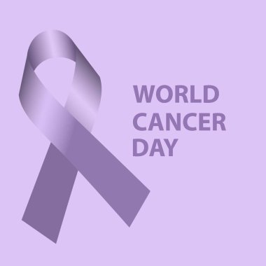 Purple ribbon for all cancer symbol 