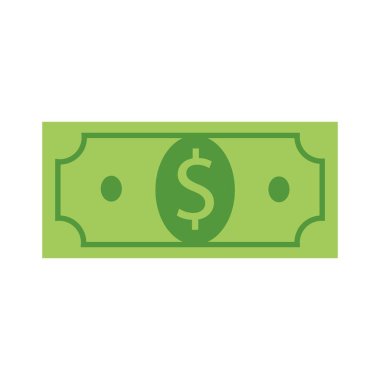 Dolar gagası vektör simgesi