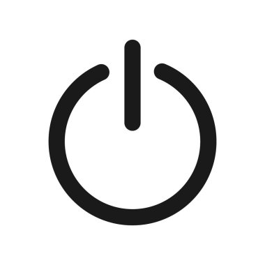 güç simgesi vektör illüstrasyonu