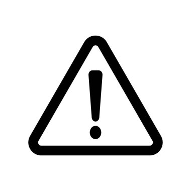 Exclamation danger sign . The attention icon