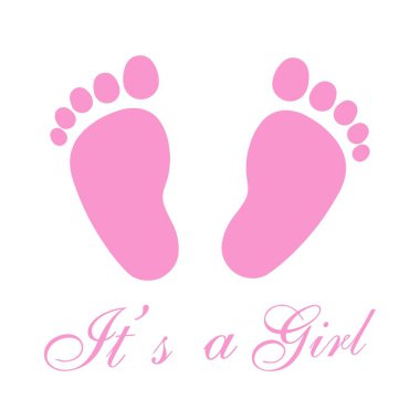 Pembe bebek davet duş tebrik kartı