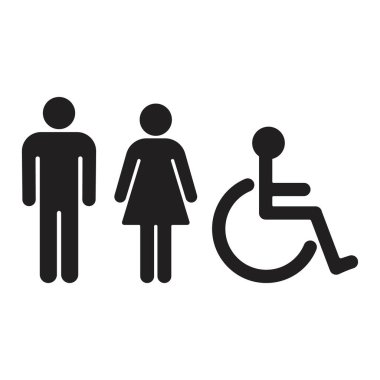 Gender line icon set