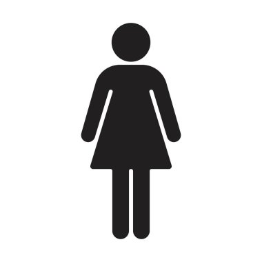 Women line icon vector