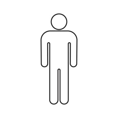 Man line icon vector