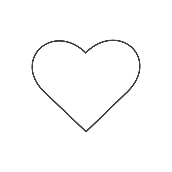 Серце Вектор Значок Ідеальний Символ Любові — стоковий вектор