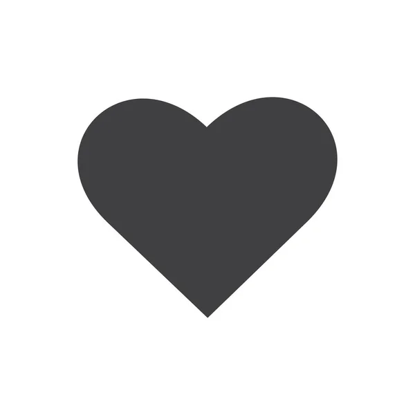 Серце Векторна Піктограма Символ Любові — стоковий вектор