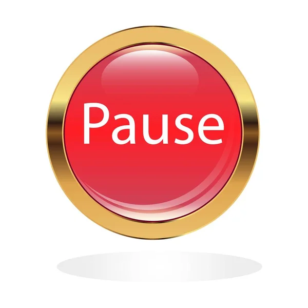 Altın çerçevedeki kırmızı bir çember duraklat