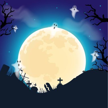 Cadılar Bayramı arka plan çizimi