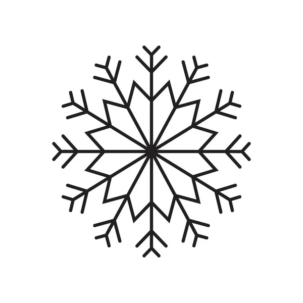 Snowflake Ícone Esboço Vetor — Vetor de Stock