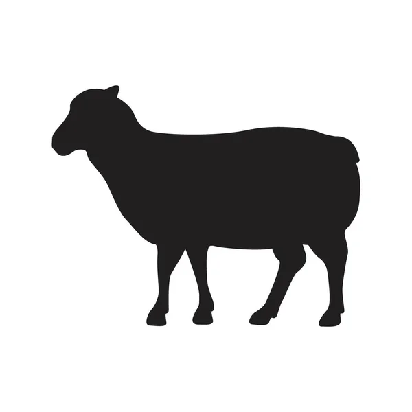 Silhouette Sheep — Stock Vector