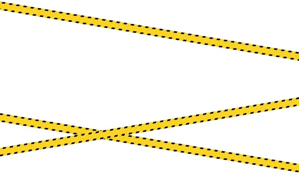 Linha Preta Amarela Listrada — Vetor de Stock