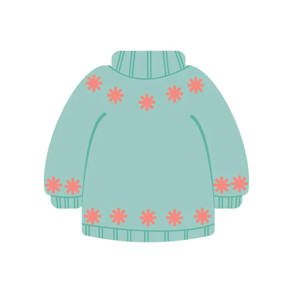 クリスマスニット冬暖かいセーター — ストックベクタ