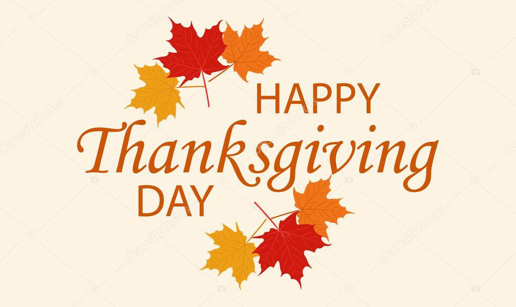 Happy thanksgiving greeting card