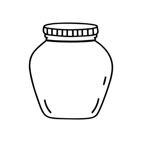 ベビーフード付きガラス瓶 — ストックベクタ