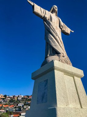 Madeira 'daki İsa heykelinin perspektifi.