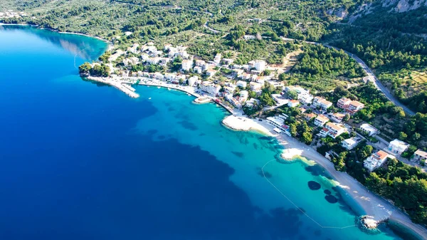 Aerial view of Makarska riviera, Dalmatia region of Croatia — 스톡 사진